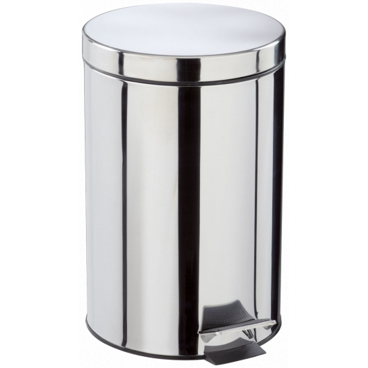 Poubelle À Pédale En Inox (12, 20 Ou 30 Litres) | Materiel destiné Poubelle Inox Toilette