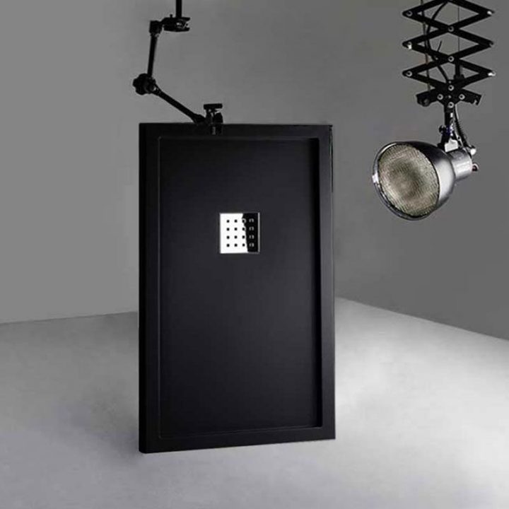 Receveur De Douche Avec Rebords Noir 140X80 dedans Receveurs De Douche 140X80