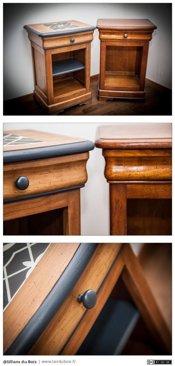 Relooking Chevets Louis Philippe Par Sillons Du Bois dedans Relooker Meuble Merisier Louis Philippe Relooking Chevets Louis Philippe Par Sillons Du Bois dedans Relooker Meuble Merisier Louis Philippe