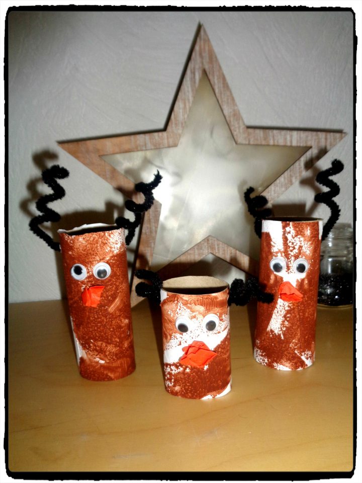 Rennes En Rouleaux De Papier Toilette – | Rouleau Papier à Pere Noel Rouleau Papier Toilette