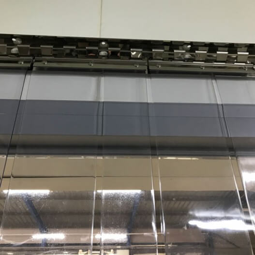 Rideau À Lanières Pvc Trafic Intensif Standard Neutre – R intérieur Rideaux À Lamelles Souples