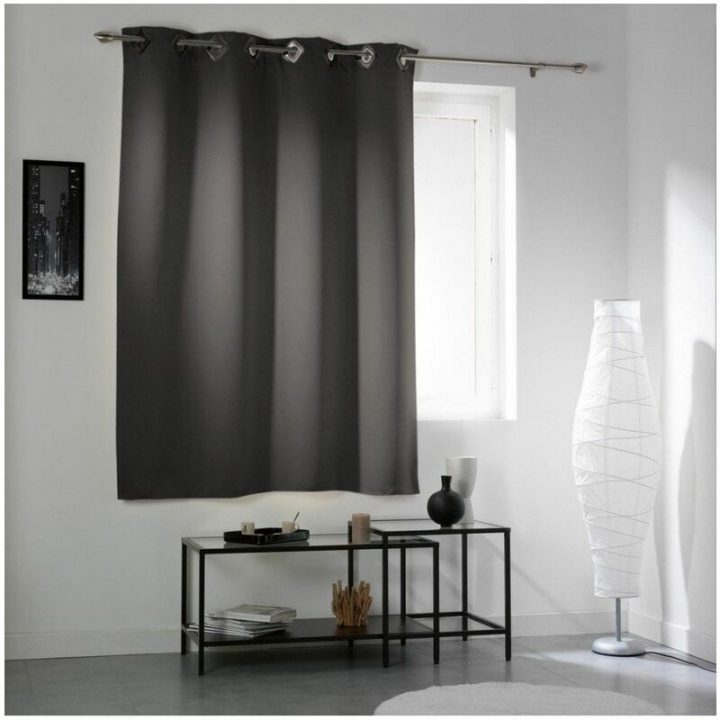 Rideau À Oeillets Carrés – Occultant – 140 X 180 Cm à Rideau Occultant Centrakor Rideau À Oeillets Carrés – Occultant – 140 X 180 Cm à Rideau Occultant Centrakor