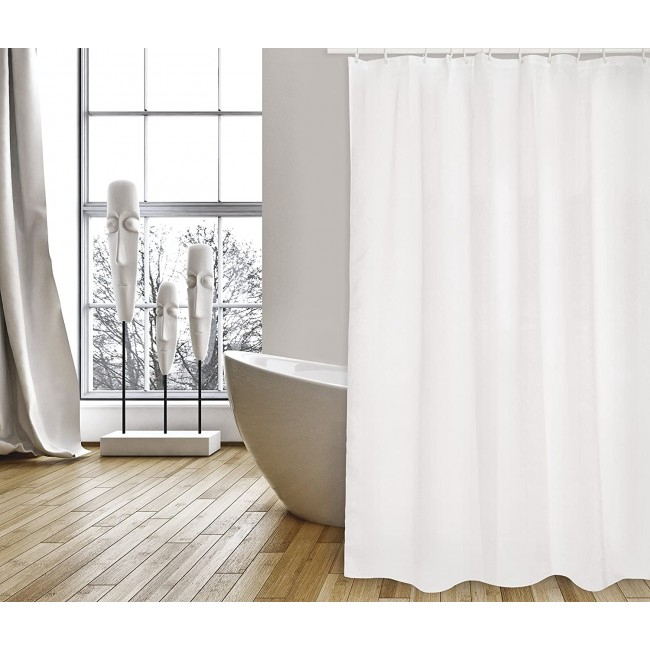Rideau De Douche – Polyester – 180X200 – Premium Blanc dedans Rideau De Douche Centrakor