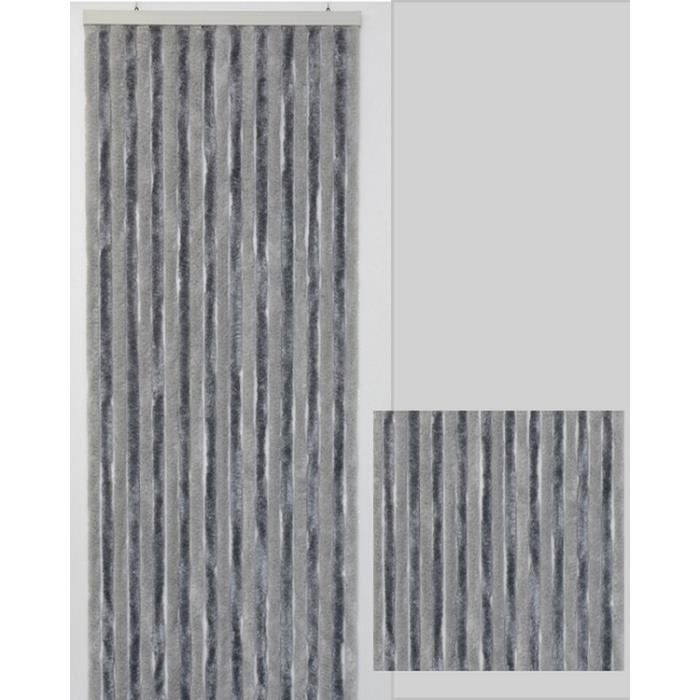 Rideau De Porte Chenille Bicolore Gris Clair Et Gris Foncé à Rideau De Porte Laniere Plastique Rideau De Porte Chenille Bicolore Gris Clair Et Gris Foncé à Rideau De Porte Laniere Plastique