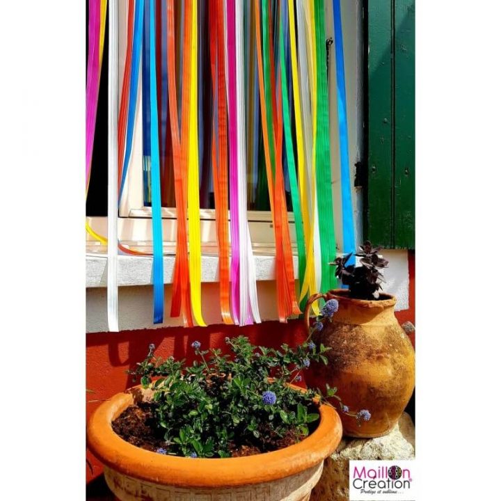 Rideau De Porte Été – Plus D'Insectes Grâce À Votre Rideau avec Rideau Porte Laniere Plastique