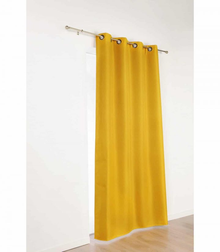 Rideau Jaune / Rideau Occultant Ves Jaune 140 X 240 Cm à Rideau Tamisant Centrakor