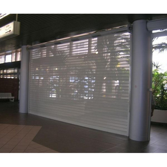 Rideau Métallique Microperforé Motorisé L3.9Mxh2.94M avec Tarif Rideau Métallique À Enroulement