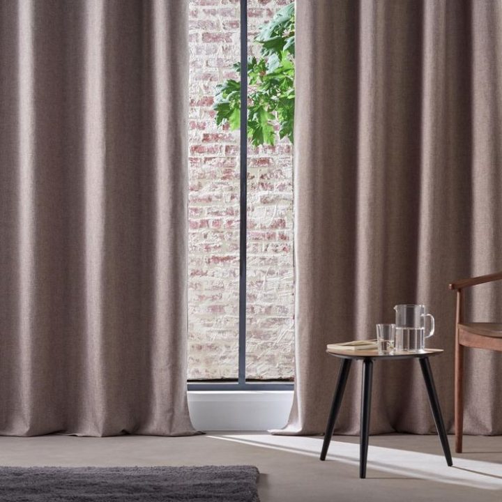 Rideau Occultant Chiné (Bordeaux) – Homemaison : Vente En à Rideau Tamisant Centrakor