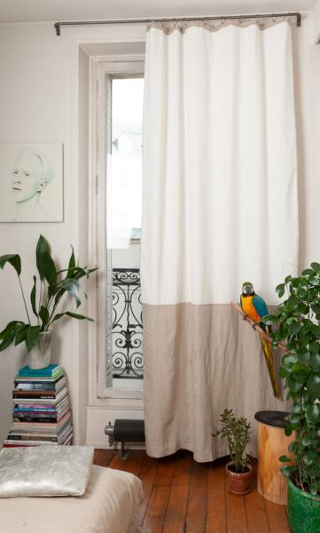 Rideau Occultant En Velours De Coton Et Lin Duo Coloris Ecru tout Tosca Rideau Rideau Occultant En Velours De Coton Et Lin Duo Coloris Ecru tout Tosca Rideau