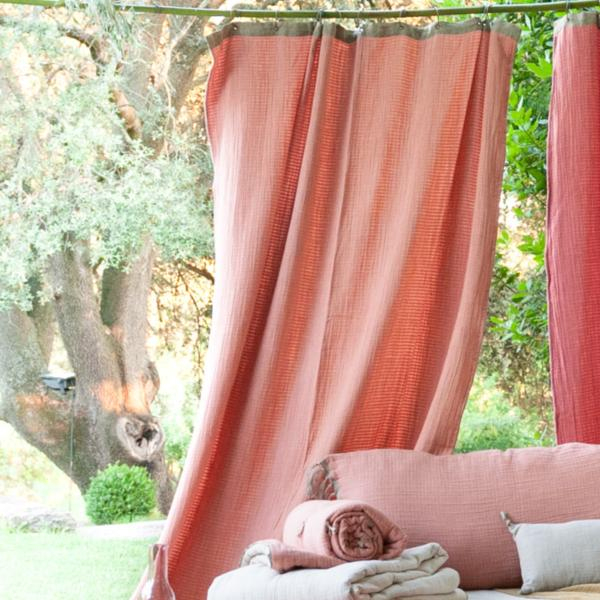 Rideau Wavy En Coton Stoné 140X300 Cm Terracotta intérieur Tosca Rideau Rideau Wavy En Coton Stoné 140X300 Cm Terracotta intérieur Tosca Rideau