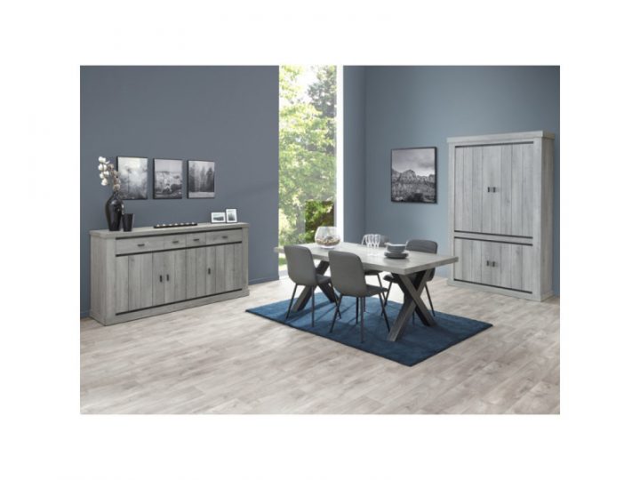 Salle À Manger Complète N°1 – Mamba – L 160 X L 102 X H 75 encequiconcerne Salle À Manger Complète Conforama