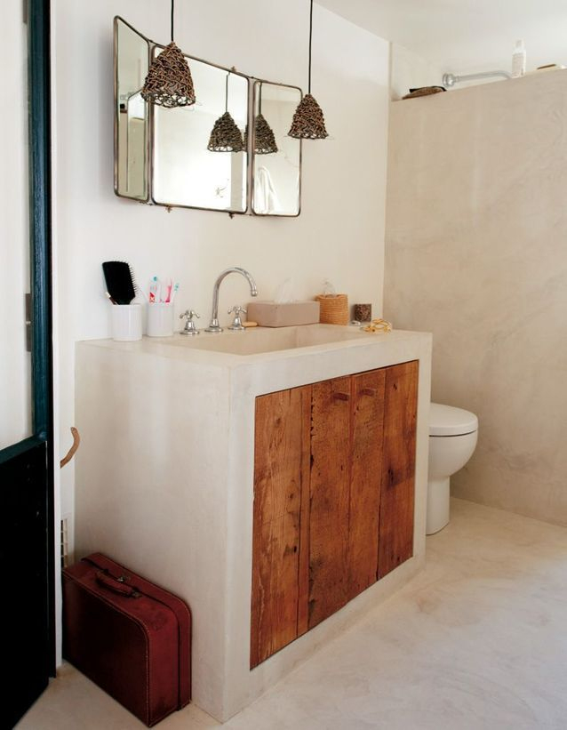 Salle De Bains : 15 Sols Qui Font La Différence – Elle concernant Lambris Mdf Salle De Bain Salle De Bains : 15 Sols Qui Font La Différence – Elle concernant Lambris Mdf Salle De Bain