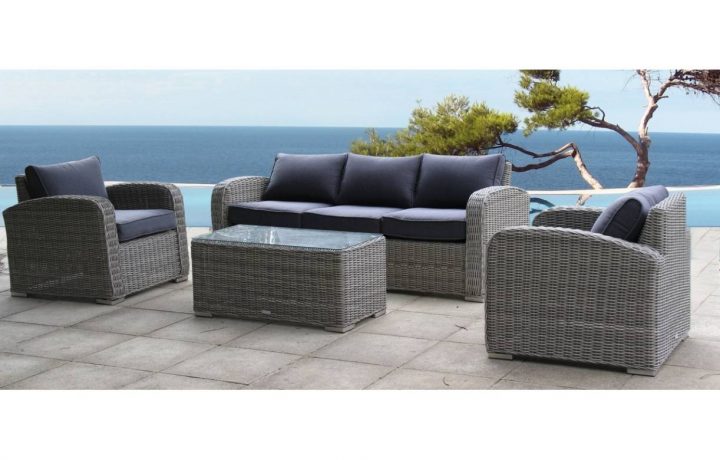 Salon De Jardin En Résine Tressée À Prix Discount avec Salon De Jardin En Resine Marrakech