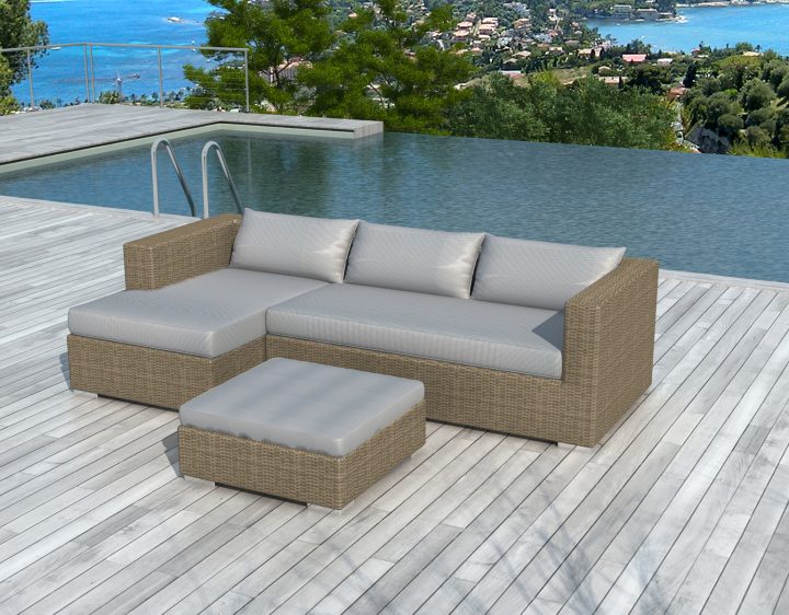 Salon De Jardin Kino 3 Pièces En Résine Tressé Couleur pour Salon De Jardin En Resine Marrakech