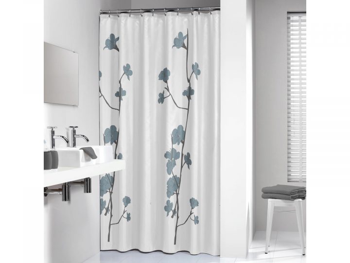 Sealskin Orchid Rideau De Douche 180X200 Cm Bleu | Hubo destiné Rideau De Douche Centrakor