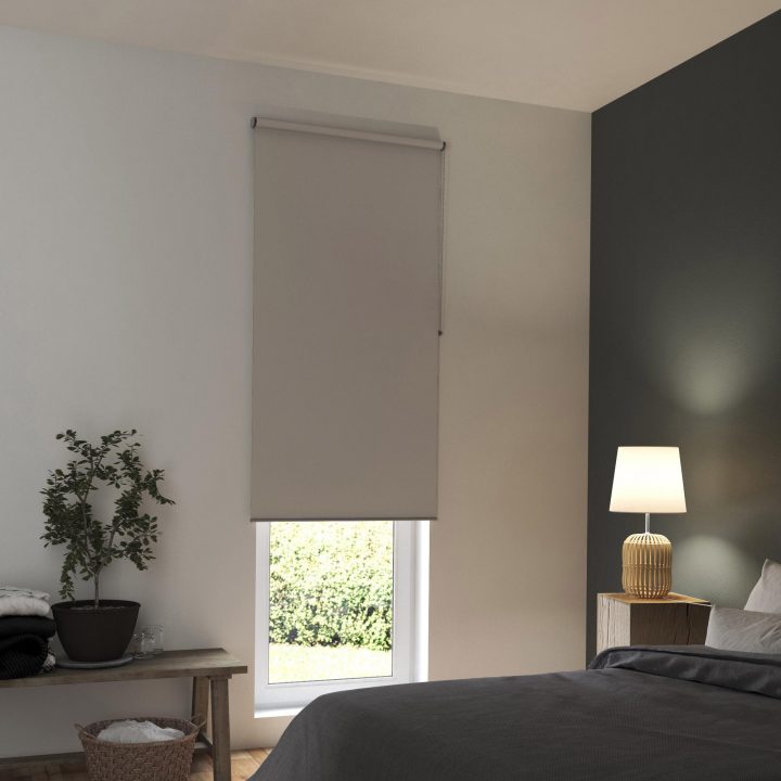 Store Enrouleur Occultant, Marron Tokyo, L.90 X H.250 Cm avec Store Californien Occultant Store Enrouleur Occultant, Marron Tokyo, L.90 X H.250 Cm avec Store Californien Occultant