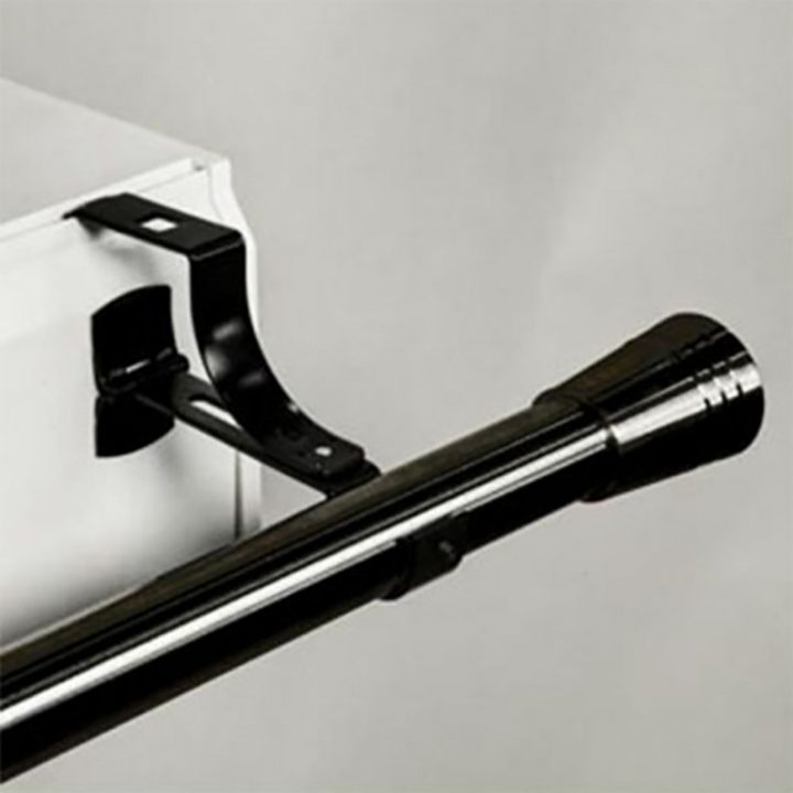 Support De Tringle À Rideaux Ø25 À 28 Mm Sans Perçage Pour concernant Tringle Rideau Volet Roulant