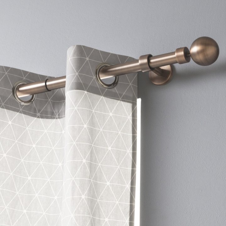 Tringle À Rideau Design Cuivre Mat 250 Cm Inspire | Leroy tout Leroy Merlin Tringle Rideau