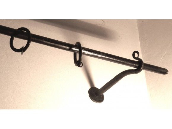 Tringle À Rideau En Fer Forgé Main Droite 120Cm | Tringle intérieur Tringle Rideaux Fer Forgé Provençale Tringle À Rideau En Fer Forgé Main Droite 120Cm | Tringle intérieur Tringle Rideaux Fer Forgé Provençale