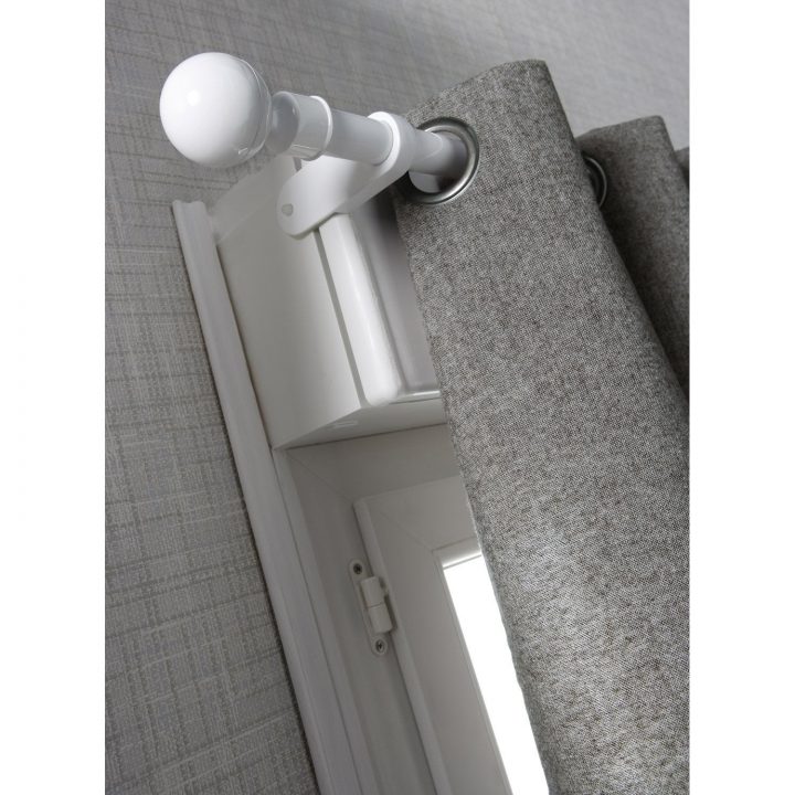 Tringle À Rideau Extensible City Blanc Satiné De 60 À 100 intérieur Support Tringle Rideau Sans Percer Tringle À Rideau Extensible City Blanc Satiné De 60 À 100 intérieur Support Tringle Rideau Sans Percer