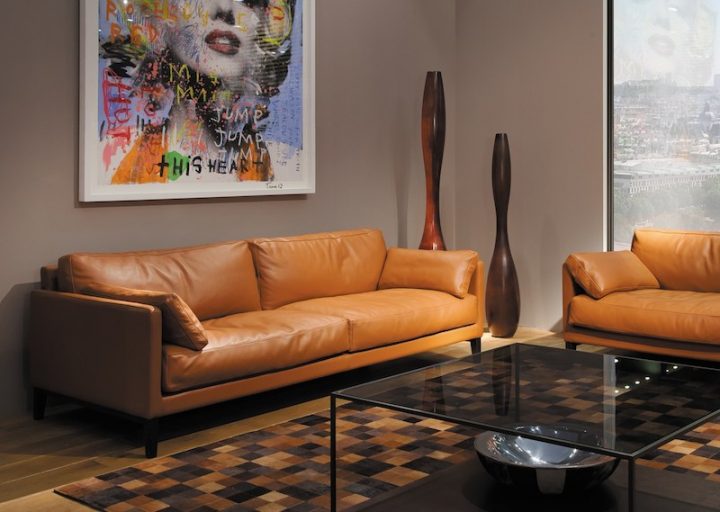 Un Canapé Stylé En Cuir Camel | Monappartmonamour pour Kit Renovation Canapé Cuir