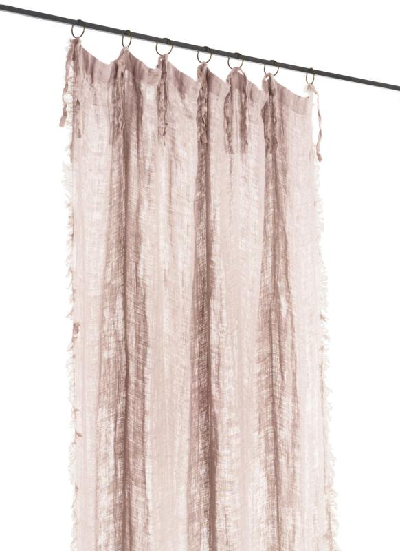 Voilage, Rideau En Lin Lavé Couleur Poudre Par En Fil D dedans Tosca Rideau Voilage, Rideau En Lin Lavé Couleur Poudre Par En Fil D dedans Tosca Rideau