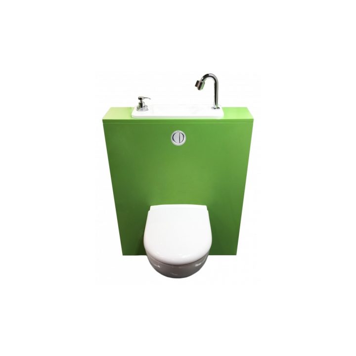 Wc Suspendu Geberit Avec Lave-Mains Compact Et Robinet avec Wc Suspendu Avec Lave Main