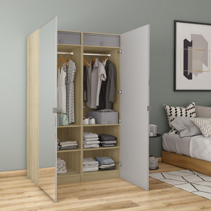 leroy merlin armoire porte coulissante miroir