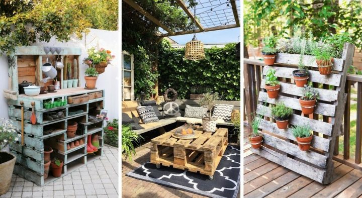 meuble de jardin en palette