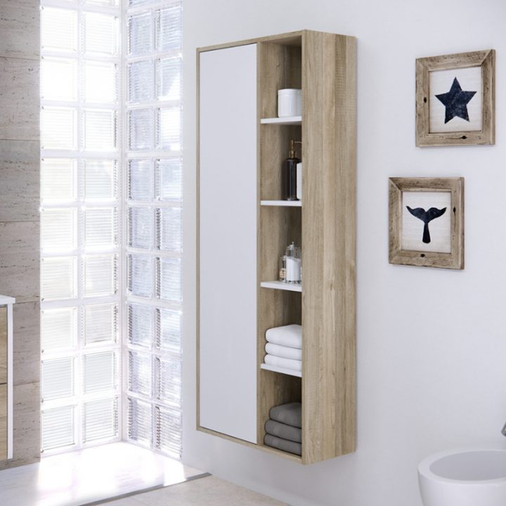 meuble range serviette salle de bain