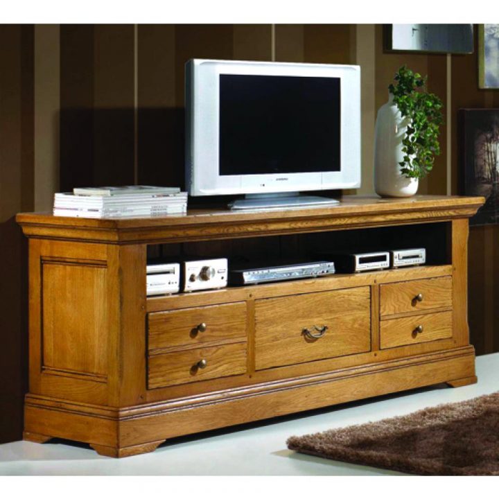 meuble télévision bois massif