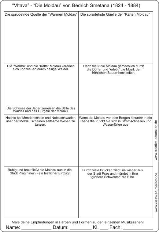 die moldau arbeitsblatt loesungen die moldau arbeitsblatt loesungen
