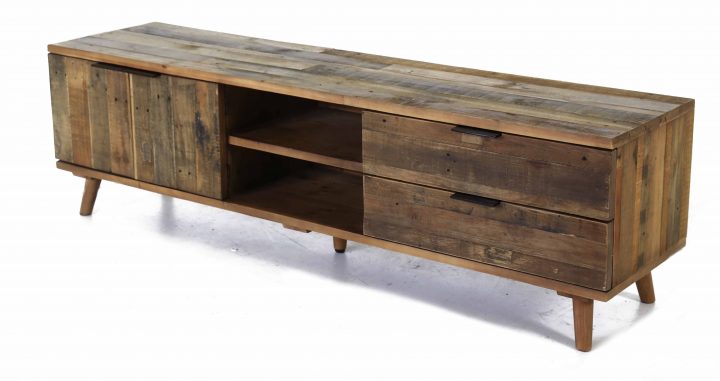 meuble tv pin recyclé meuble tv pin recyclé