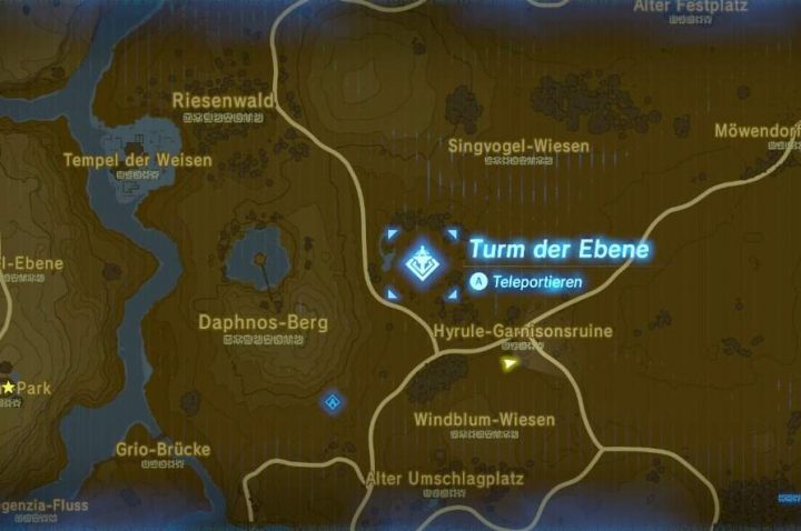 zelda breath of the wild ställe