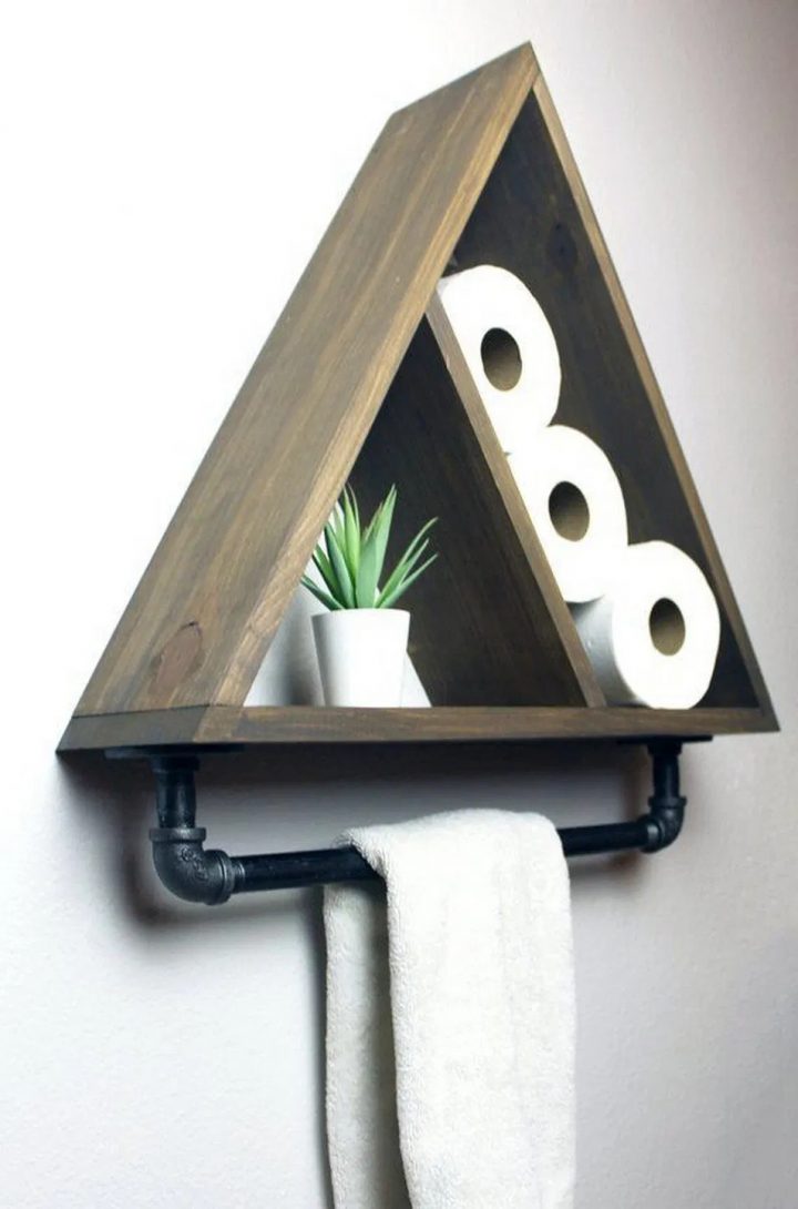 12+ Clever & Creative Toilet Paper Holder Ideas 2020 16 intérieur Tringle Industrielle Diy