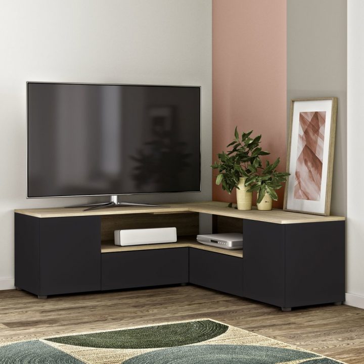grand meuble tv noir