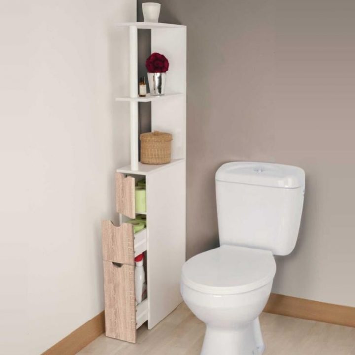 meuble étroit pour wc