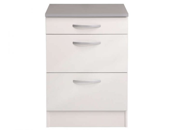 meuble bas blanc conforama