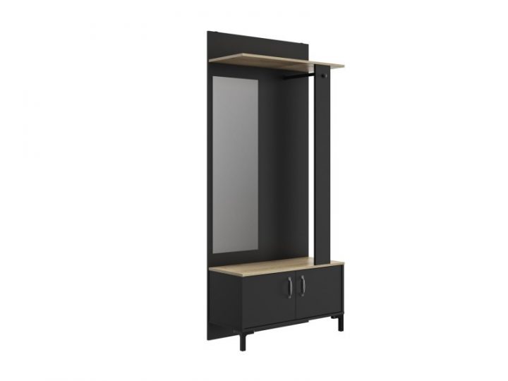 meuble d entrée noir et bois meuble d entrée noir et bois