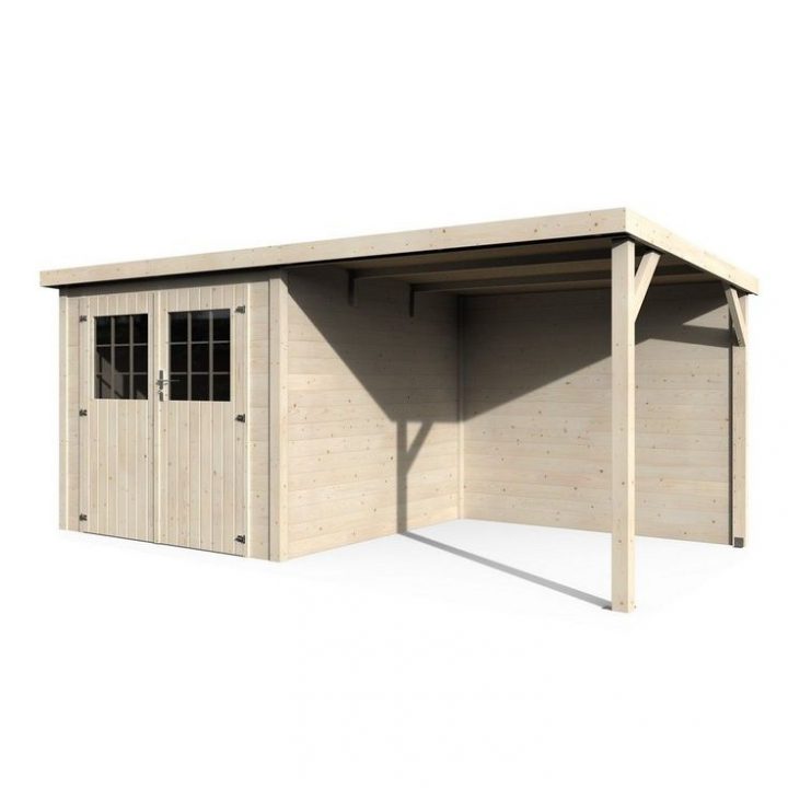 Abri De Jardin Bois Toit Plat + Auvent 11 M² Ep. 19 Mm dedans Plan D'Abris De Jardin Pdf Abri De Jardin Bois Toit Plat + Auvent 11 M² Ep. 19 Mm dedans Plan D'Abris De Jardin Pdf