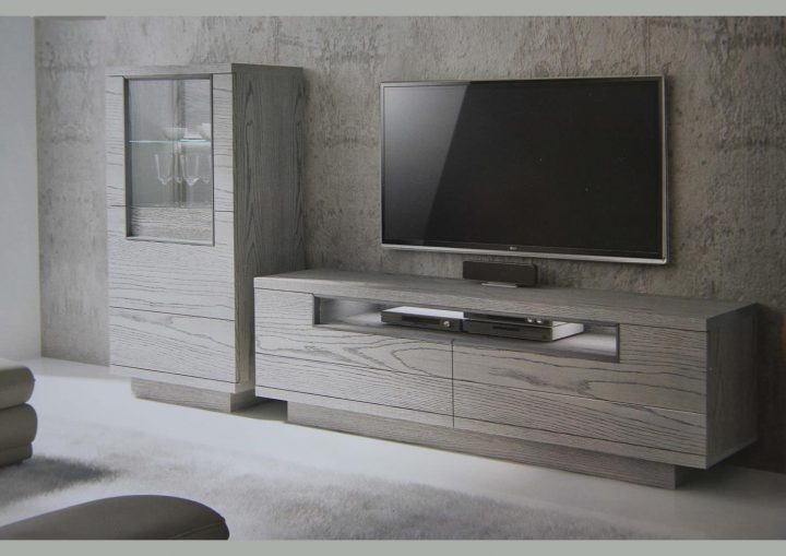 Acheter Votre Meuble Tv Contemporain Bois Gris 2 Portes 1 destiné Photos Avec Meuble Tv Alphonse De Chez But