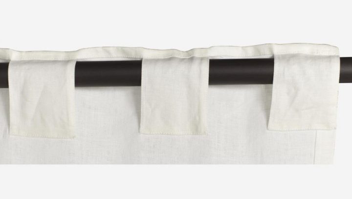 Albany Rideaux Blanc Tissu – Habitat concernant Habitat Rideaux