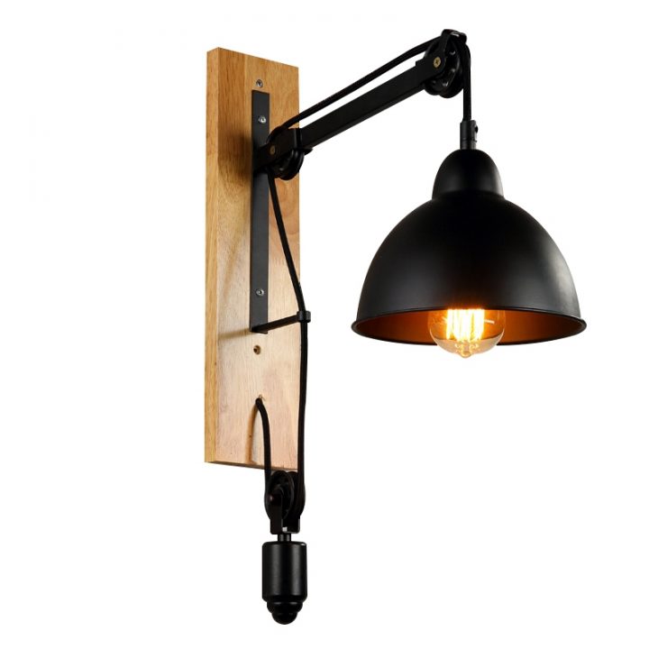 Applique Murale H53Cm Luminaire Pour Chambre Couloir Style pour Ventillateur De Plafond Chambres Styles Industriel Canac