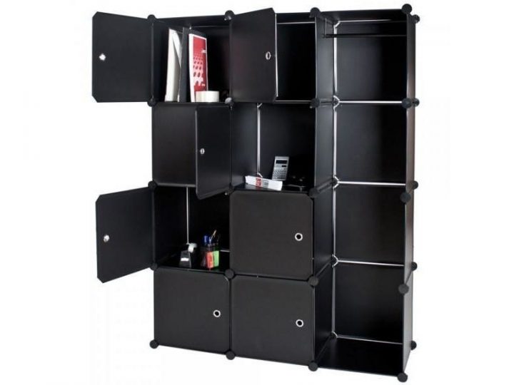 Armoire De Rangement En Plastique Meuble Penderie Étagère encequiconcerne Armoire Plastique