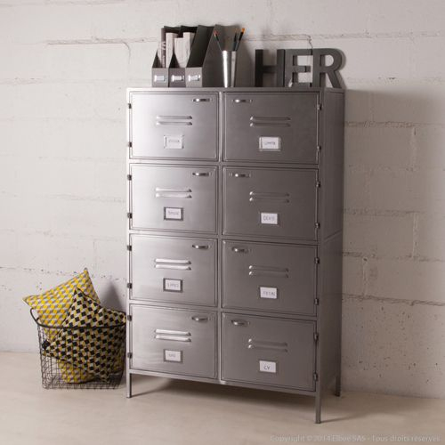 Armoire Métallique Grise 8 Casiers Style Indus Decoclico serapportantà Casier Metal Indus Ikea Armoire Métallique Grise 8 Casiers Style Indus Decoclico serapportantà Casier Metal Indus Ikea