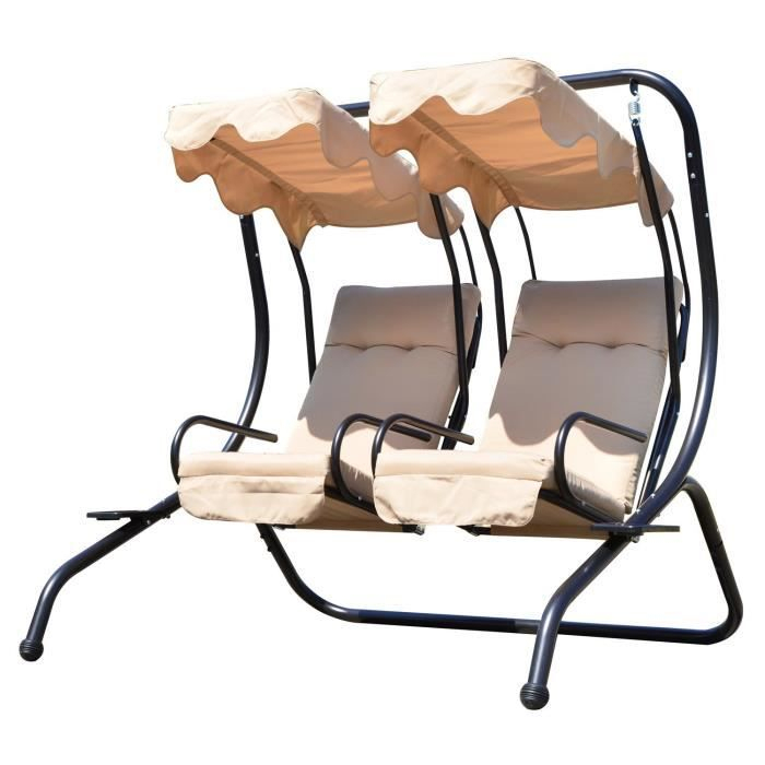 Balancelle De Jardin Miami 2 Places – Achat / Vente pour Balancoire 4 Place A Vendre Chez Canac Canaq