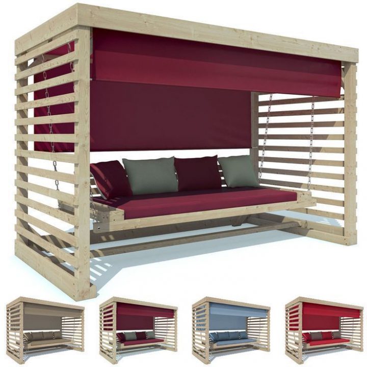 Balançoire Balançoire De Jardin En Bois Tiffany Balançoire encequiconcerne Balancoire 4 Places