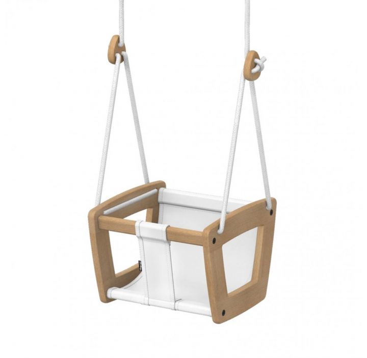 Balançoire Bébé Et Junior Cuir Blanc – Chêne Lillagunga serapportantà Balancoire 4 Place Canac