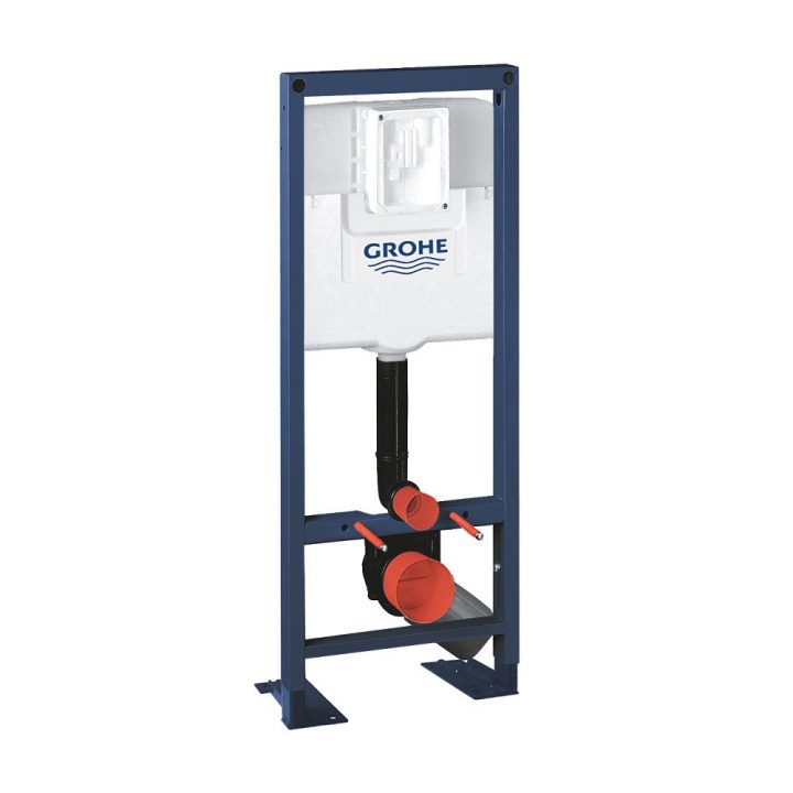 Bati Support Wc Largeur Réduite Grohe Rapid Sl encequiconcerne Gabarit De Percage Pour Bati Suspendu Grohe Sl