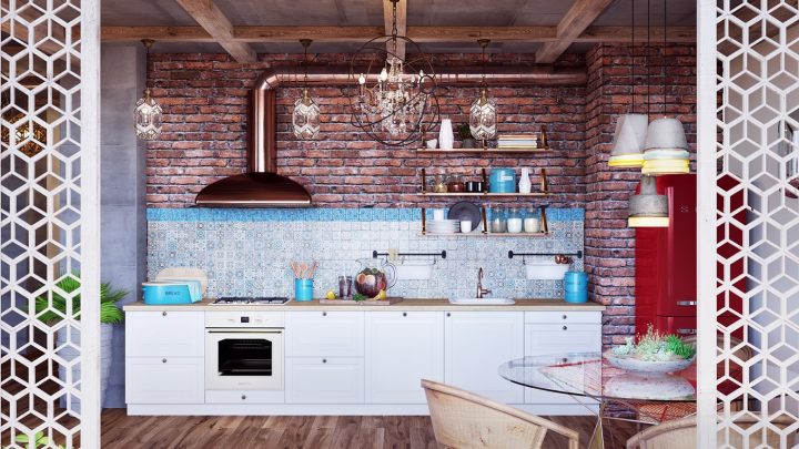 Boho Inspired Apartment By Anastasia Bloshchynska | Design tout Table Stockholm Alina